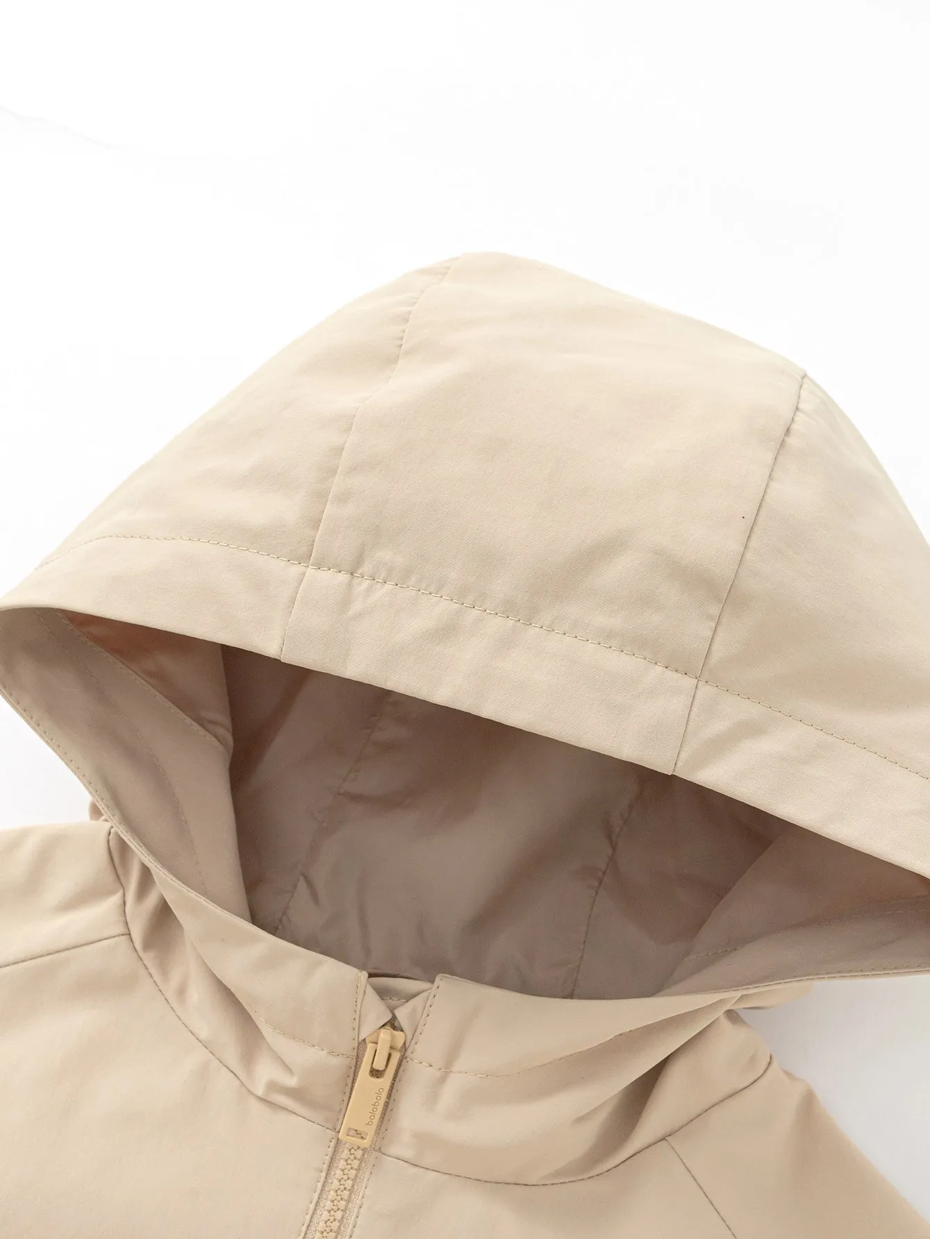 Boy Trend Scenarios Light Camel Gray Solid Color Casual Clothes