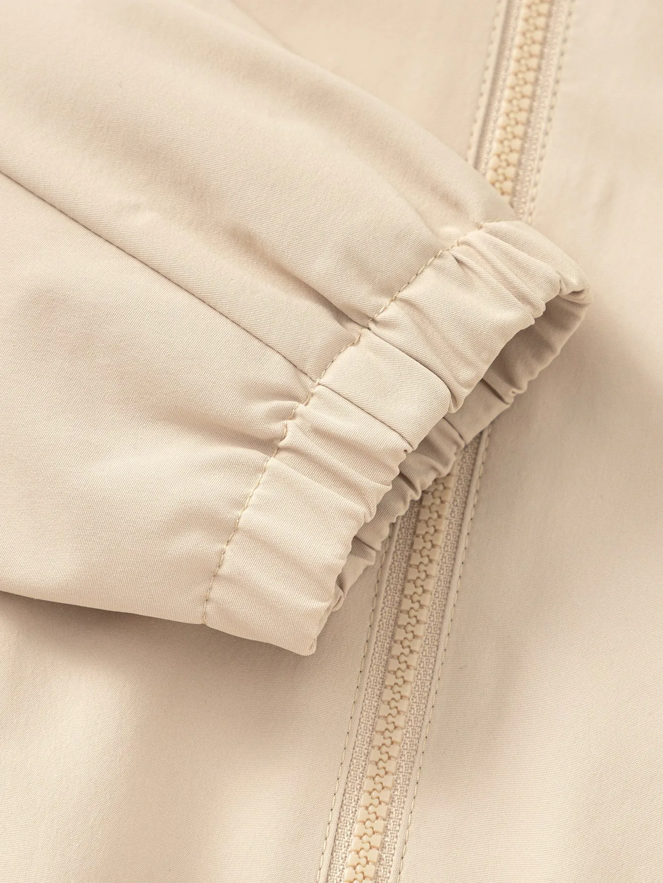 Boy Trend Scenarios Light Camel Gray Solid Color Casual Clothes