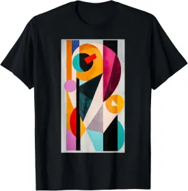Geometric Shapes Bright Colors Abstract art Art T-Shirt