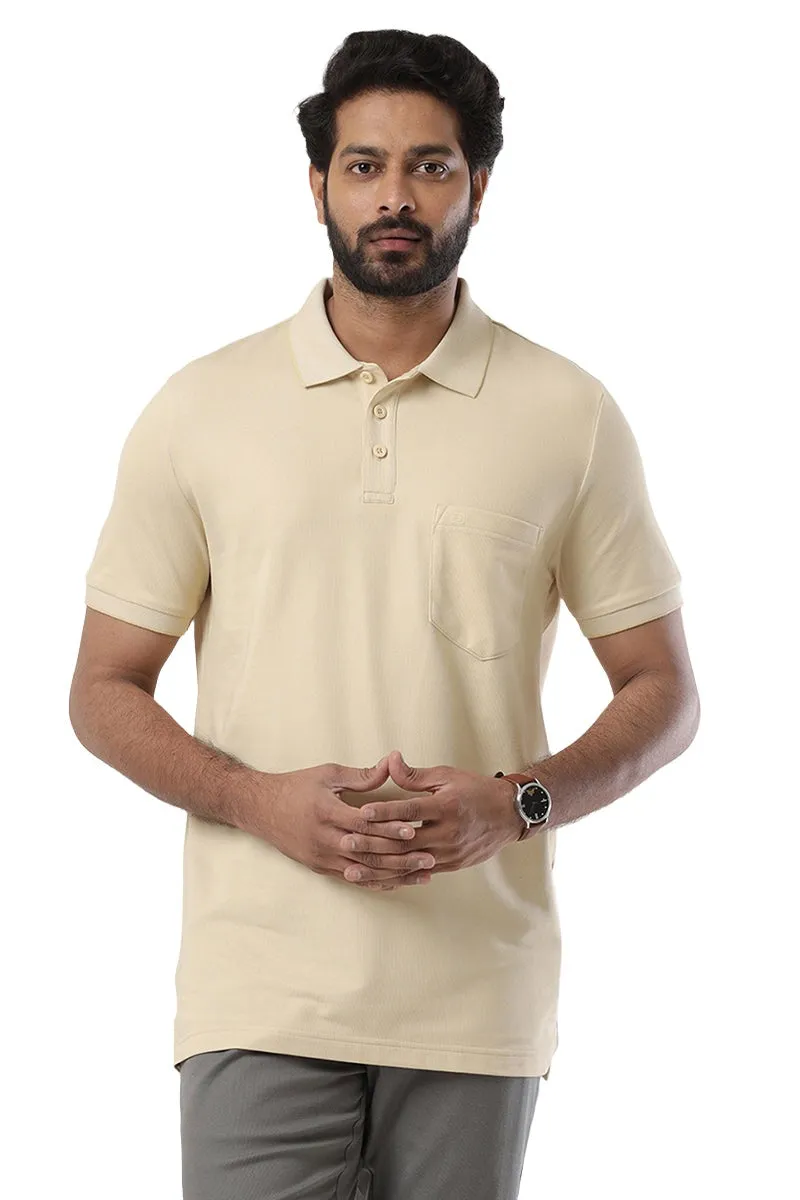 Golf Polo - Coral Peach and Turquoise Blue T-Shirts Pack Of 2 Combo For Men | Ariser
