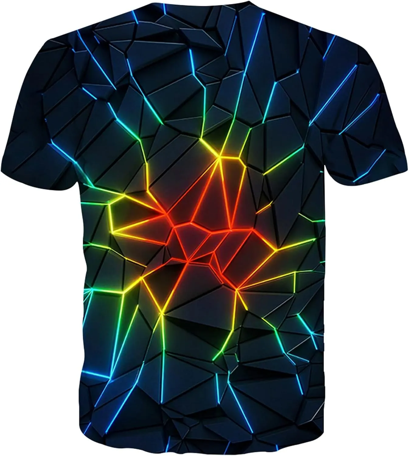 Linnhoy Men's Women's Shirts Unisex 3D Graphic Print Fashion T-Shirts for Adults Teens Novelty Casual Tee Tops Size S-XXL