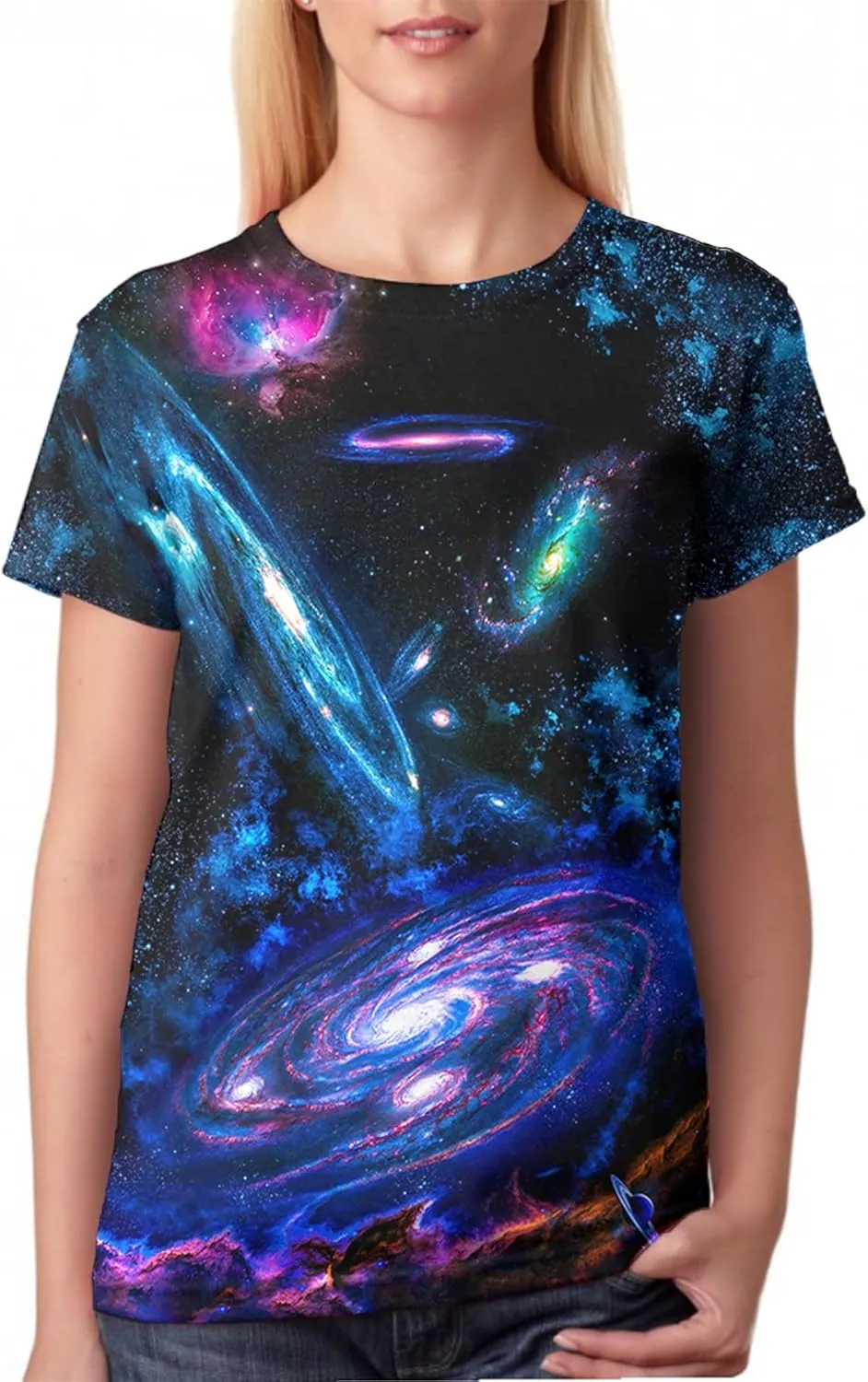 Linnhoy Men's Women's Shirts Unisex 3D Graphic Print Fashion T-Shirts for Adults Teens Novelty Casual Tee Tops Size S-XXL