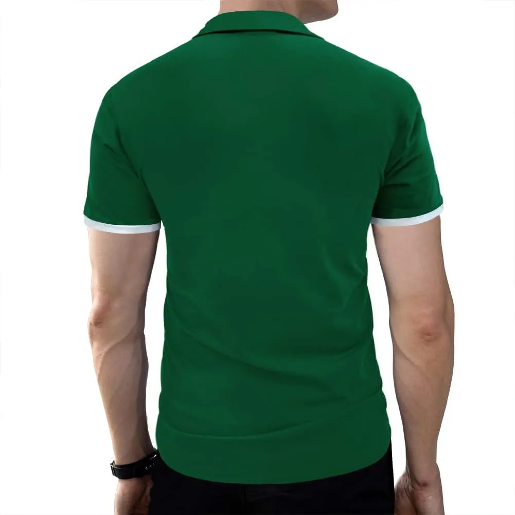 LOGEEYAR Men Polo Shirt Slim Fit Short Sleeve Cotton Golf Shirt Solid Performance Casual T-Shirts