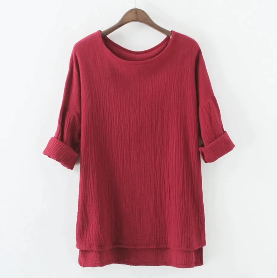 Zakura Petite to Plus Size Cotton Linen Shirts | Zen