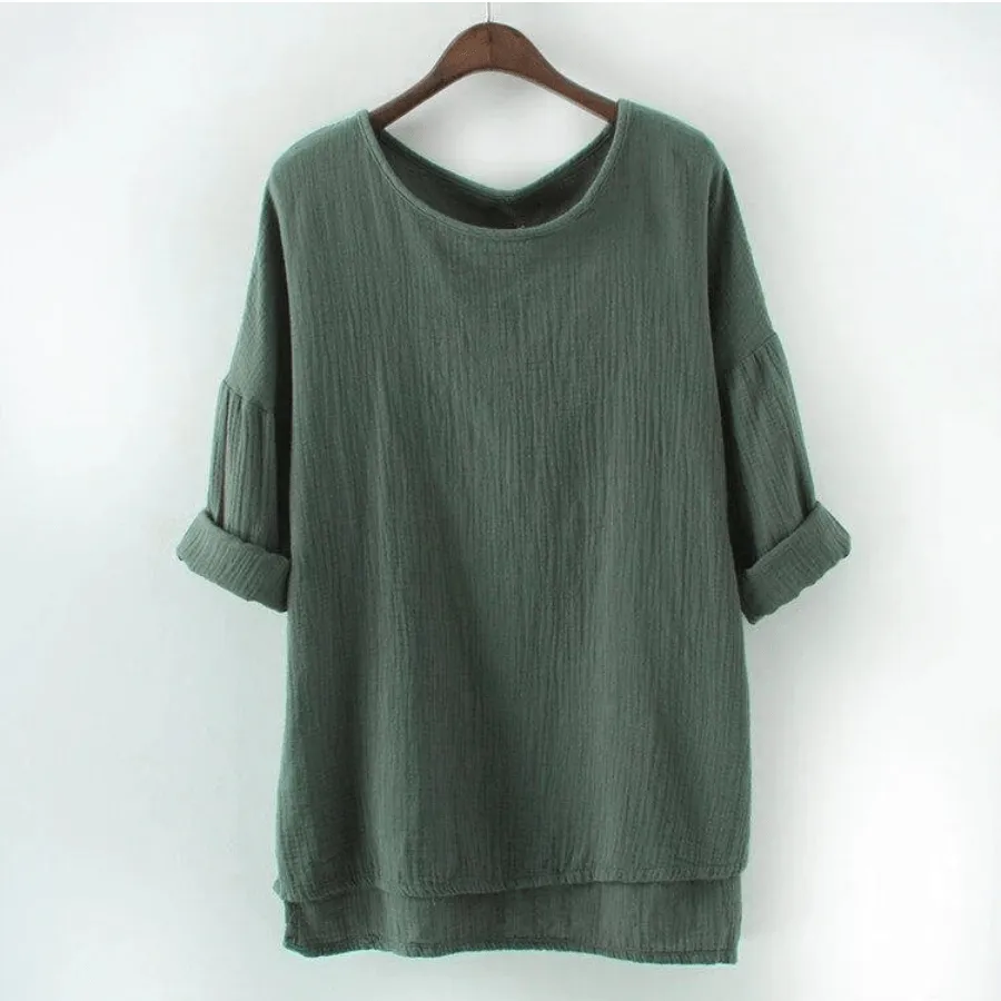 Zakura Petite to Plus Size Cotton Linen Shirts | Zen