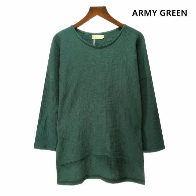 Zakura Petite to Plus Size Cotton Linen Shirts | Zen