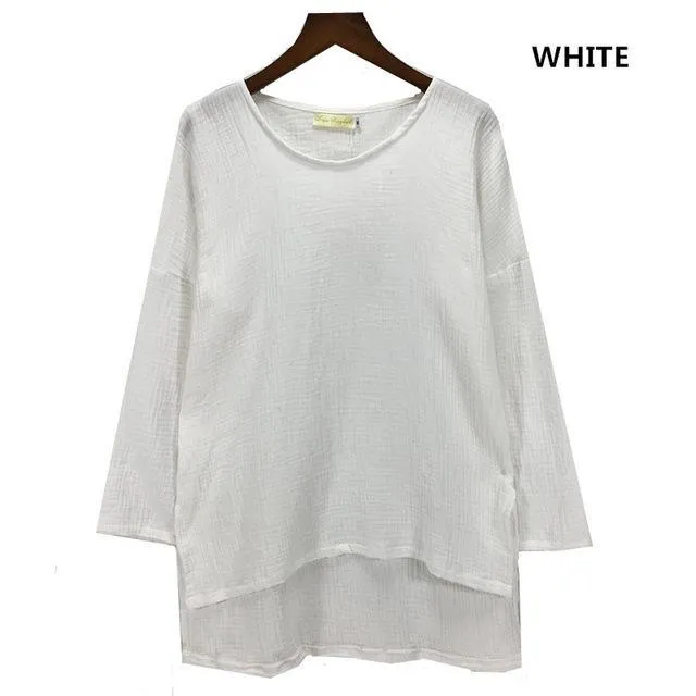 Zakura Petite to Plus Size Cotton Linen Shirts | Zen