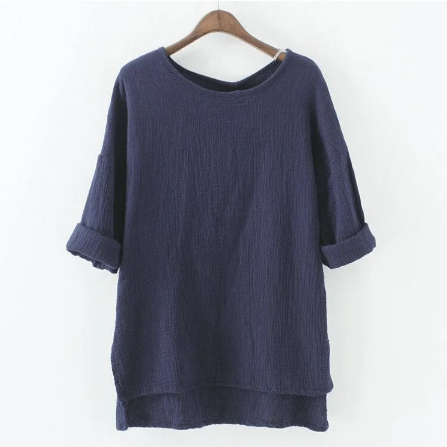 Zakura Petite to Plus Size Cotton Linen Shirts | Zen